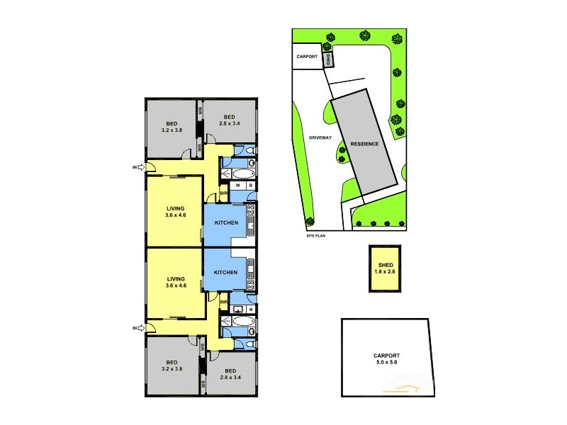 5 and 5A Bloomfield Road, Noble Park VIC 3174 Floorplan