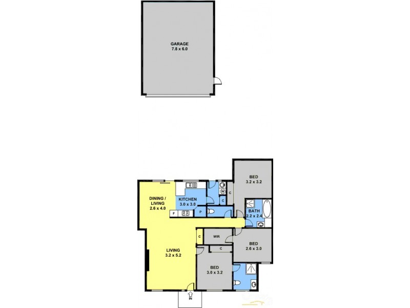 1/11 David Street, Noble Park VIC 3174 Floorplan