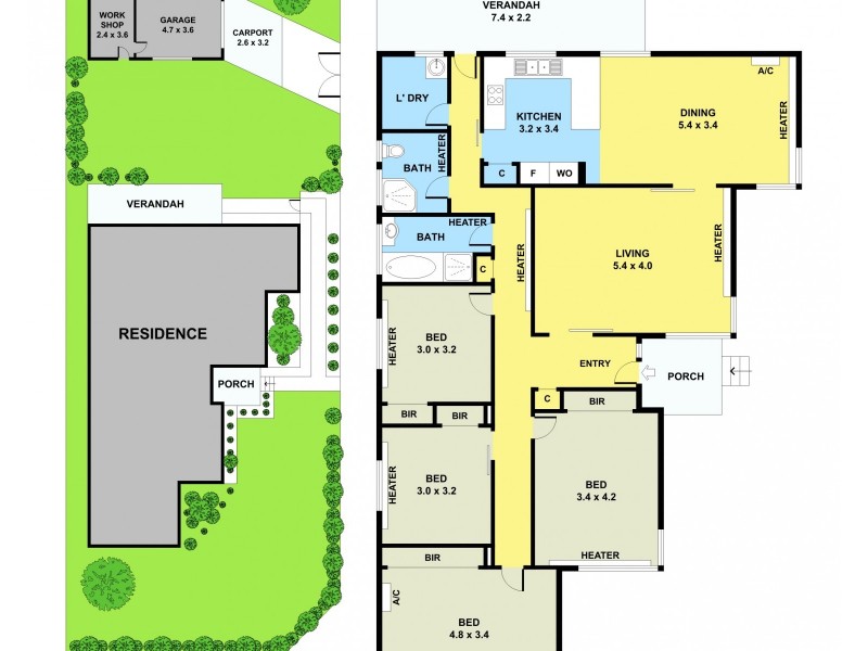 26 Shirley Street, Noble Park VIC 3174 Floorplan