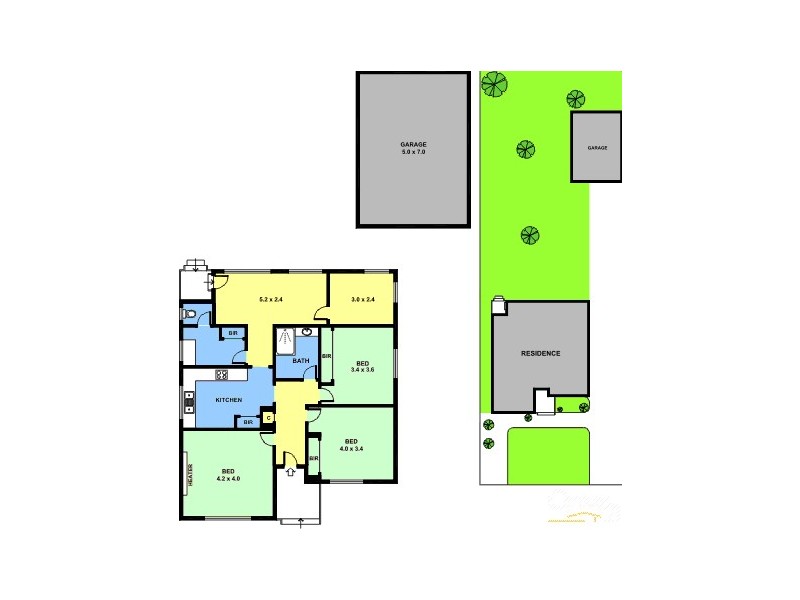 9 Whitworth Ave, Springvale VIC 3171 Floorplan