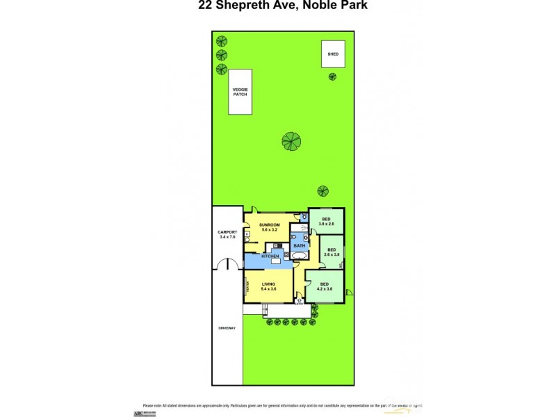 22 Shepreth Ave, Noble Park VIC 3174 Floorplan