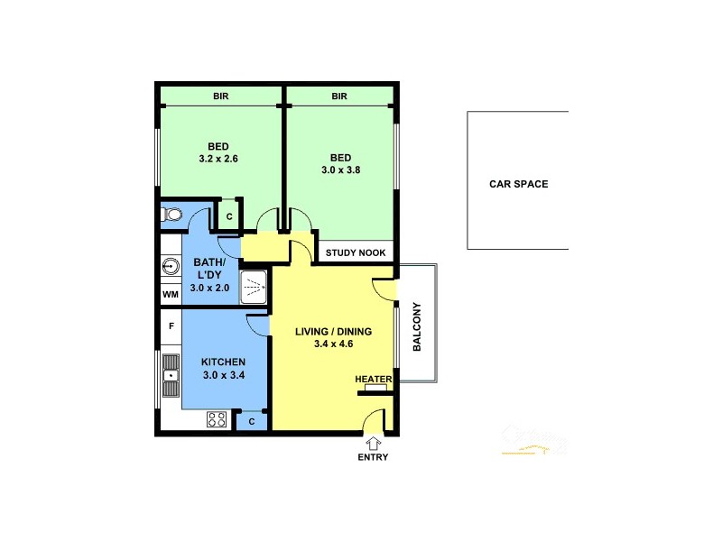 6/717 Princes Hwy, Springvale VIC 3171 Floorplan