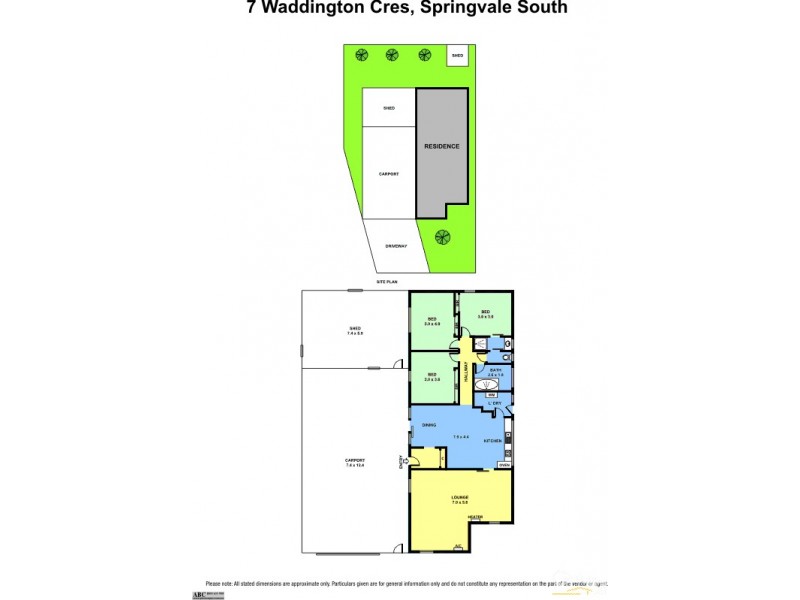 7 Waddington Cres, Springvale South VIC 3172 Floorplan
