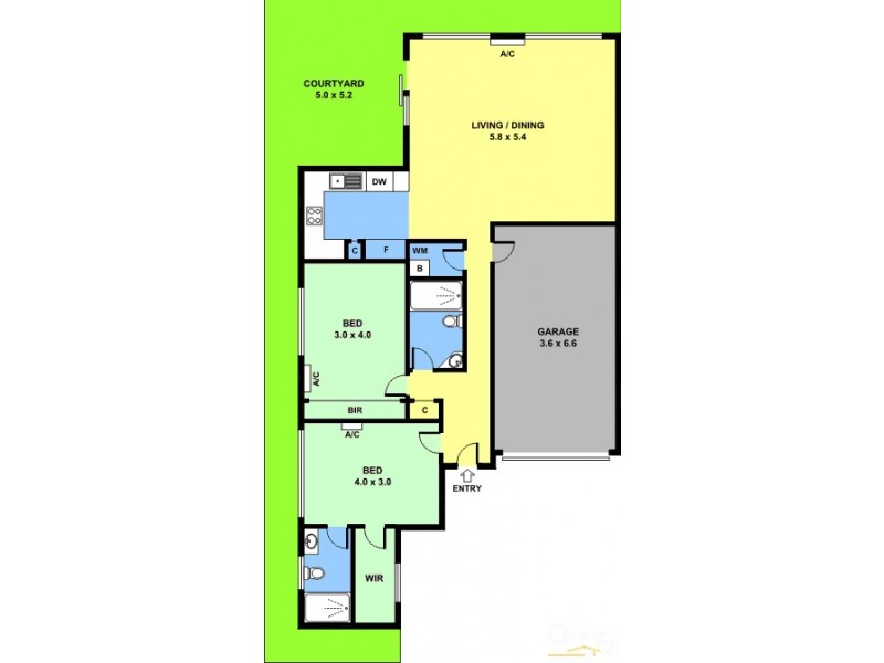 1/68 Albert Avenue, Springvale VIC 3171 Floorplan