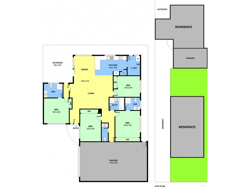 7 Stella Ave, Noble Park VIC 3174 Floorplan