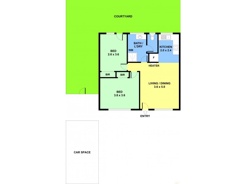 5/32 Vincent Cres, Noble Park VIC 3174 Floorplan