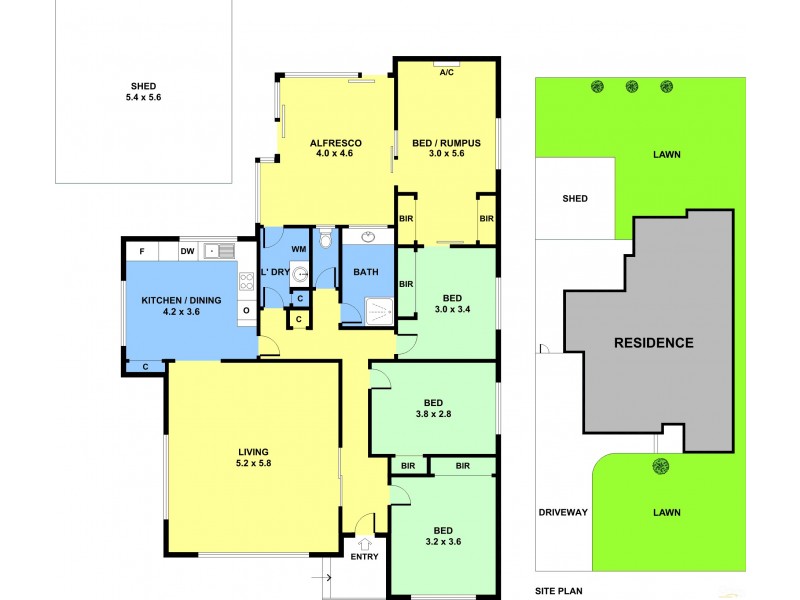 12 Large Street, Springvale VIC 3171 Floorplan