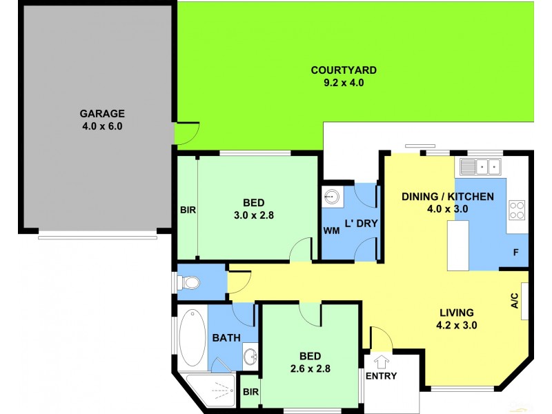 2/48 Rich Street, Noble Park VIC 3174 Floorplan
