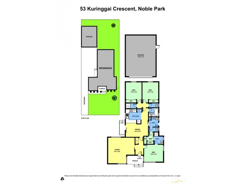 53 Kuringgai Cres, Noble Park VIC 3174 Floorplan
