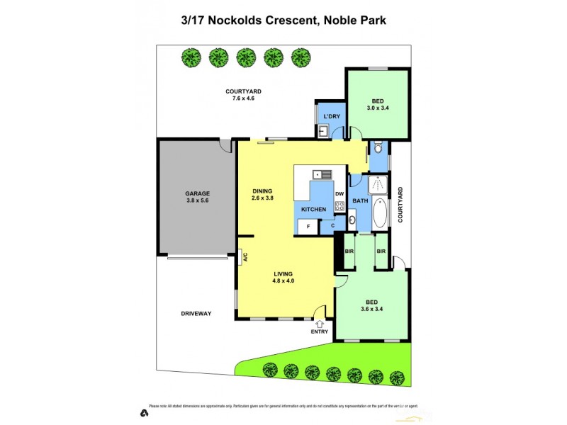 3/17 Nockolds Cres, Noble Park VIC 3174 Floorplan