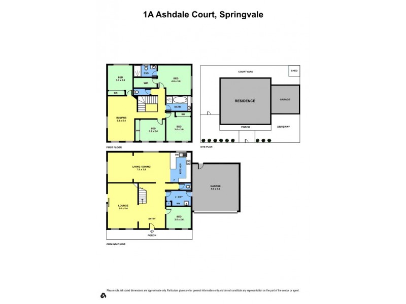 1 Ashdale Court, Springvale VIC 3171 Floorplan