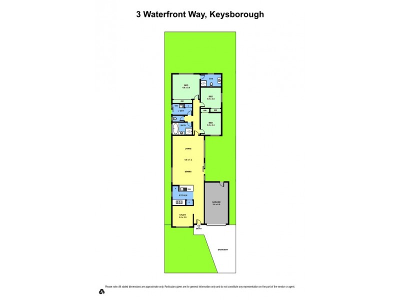 3 Waterfront Way, Keysborough VIC 3173 Floorplan
