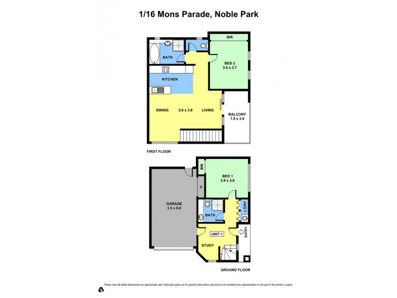 1/16 Mons Parade, Noble Park VIC 3174 Floorplan