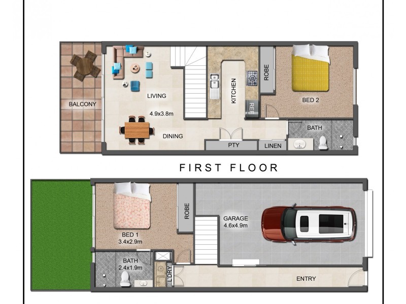 5/25 Hutton Street, Dandenong VIC 3175 Floorplan