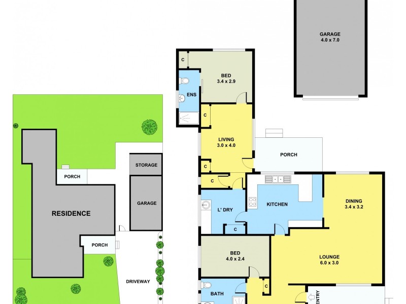 2 Percy Street, Noble Park VIC 3174 Floorplan