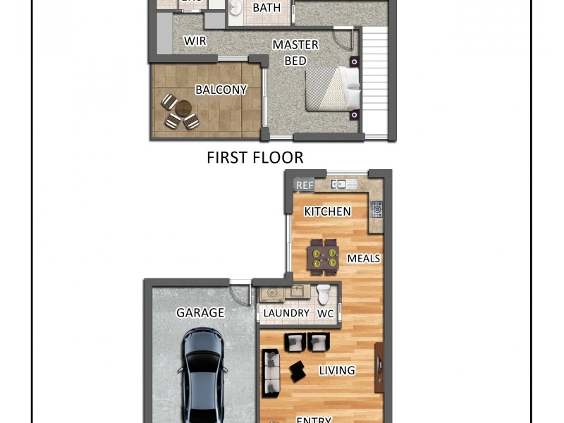 2/6 Eden Court, Noble Park VIC 3174 Floorplan