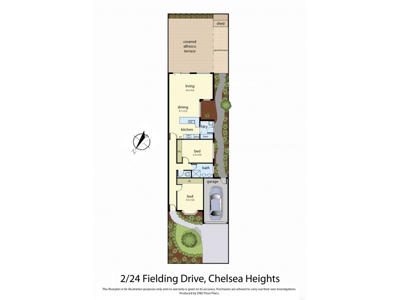 2/24 Fielding Drive, Chelsea Heights VIC 3196 Floorplan