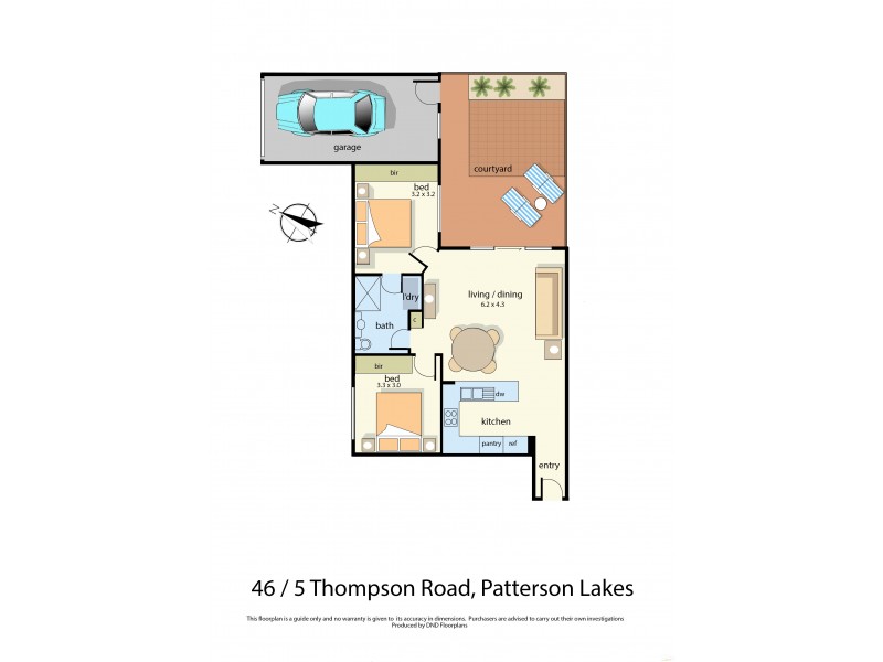 46/5 Thompson Road, Patterson Lakes VIC 3197 Floorplan