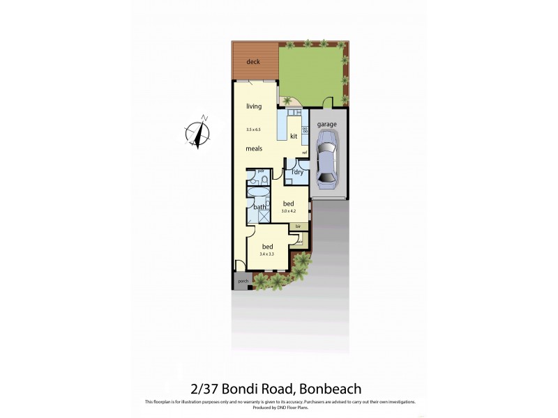 2/37 Bondi Rd, Bonbeach VIC 3196 Floorplan