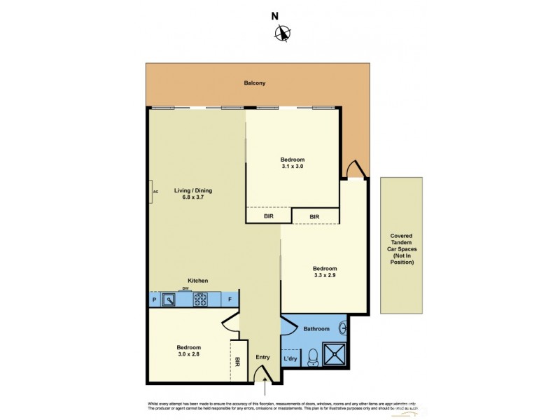 207/2 Rouse Street, Port Melbourne VIC 3207 Floorplan