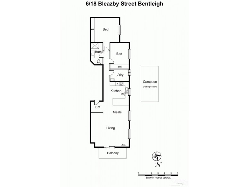 6/18 Bleazby Street, Bentleigh VIC 3204 Floorplan