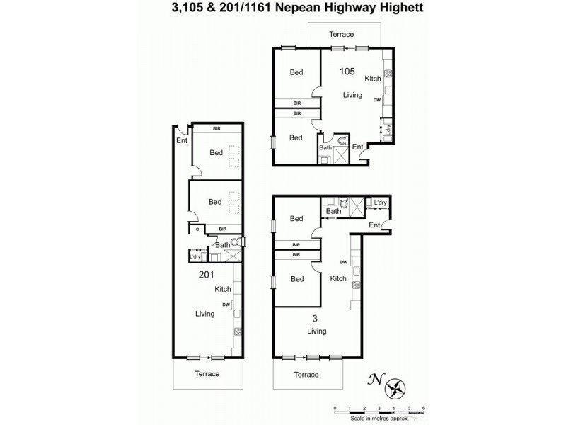 201/1161 Nepean Highway, Highett VIC 3190 Floorplan