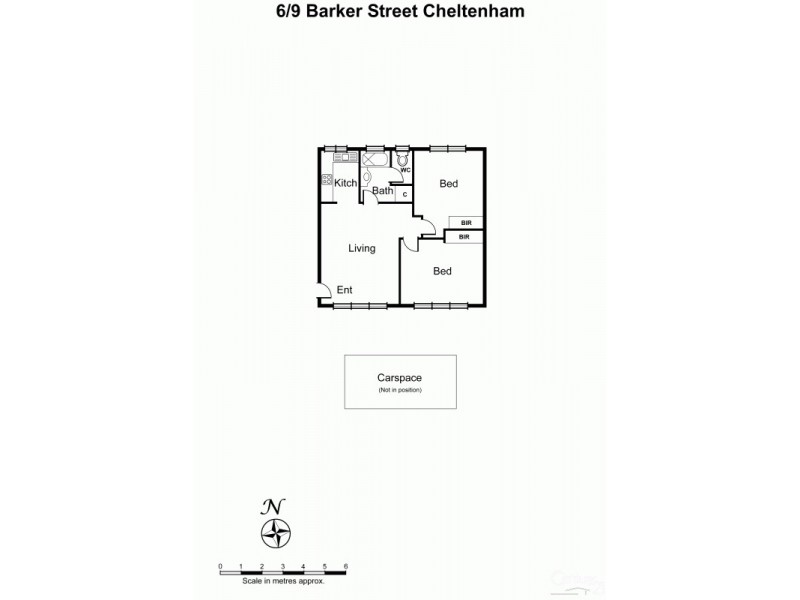 6/9 Barker Street, Cheltenham VIC 3192 Floorplan