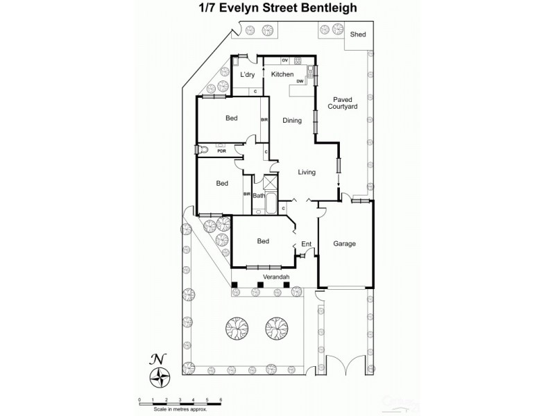 1/7 Evelyn Street, Bentleigh VIC 3204 Floorplan