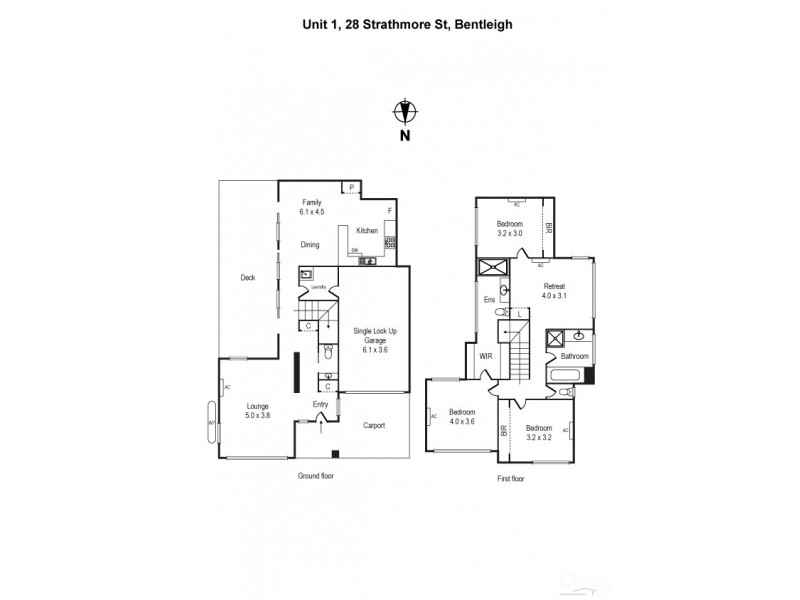 1/28 Strathmore Street, Bentleigh VIC 3204 Floorplan