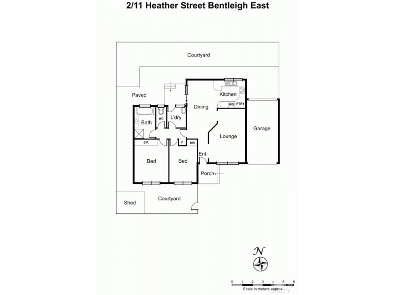 2/11 Heather Street, Bentleigh East VIC 3165 Floorplan