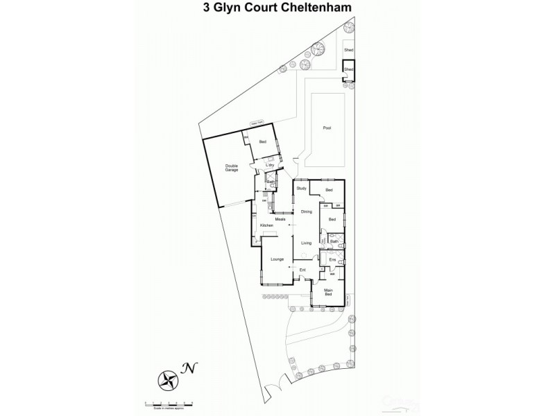 3 Glyn Court, Cheltenham VIC 3192 Floorplan