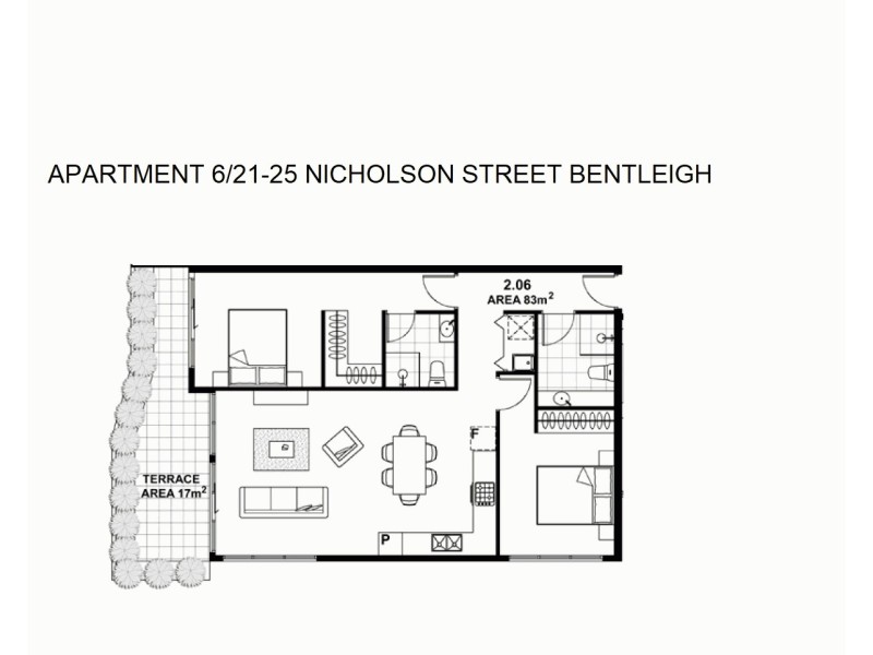 206/21-25 Nicholson Street, Bentleigh VIC 3204 Floorplan