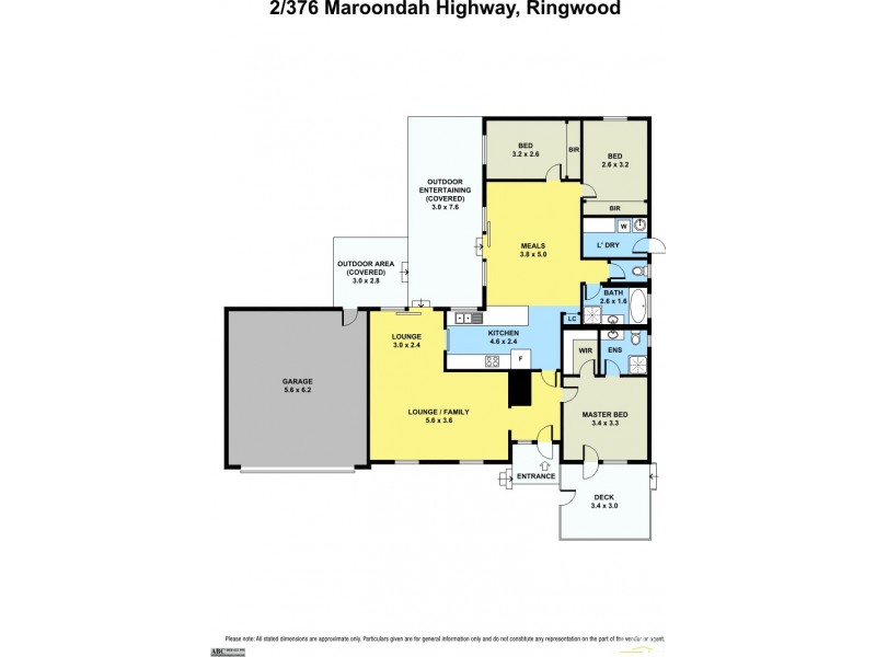 2/376 Maroondah Hwy, Ringwood VIC 3134 Floorplan