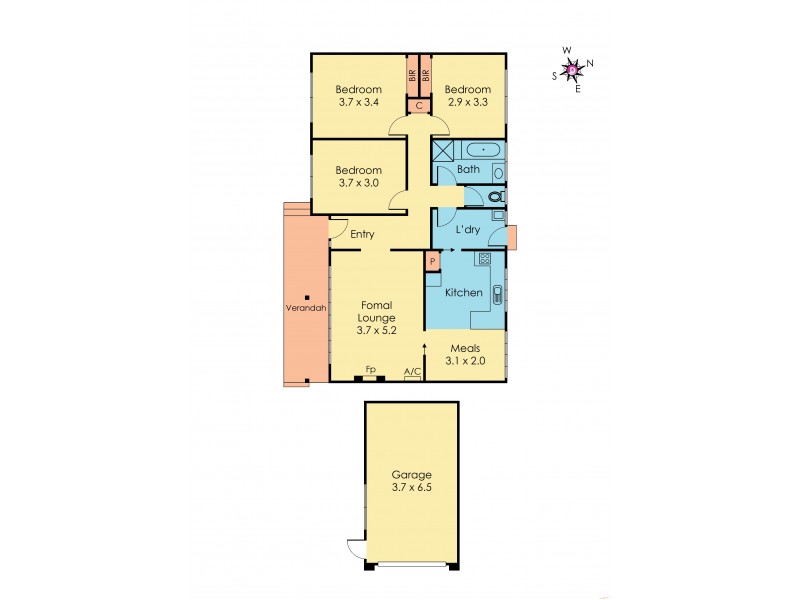 1/15 Sweeney Drive, Narre Warren VIC 3805 Floorplan