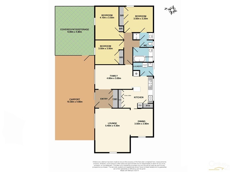 6 Kinarra Court, Springvale South VIC 3172 Floorplan