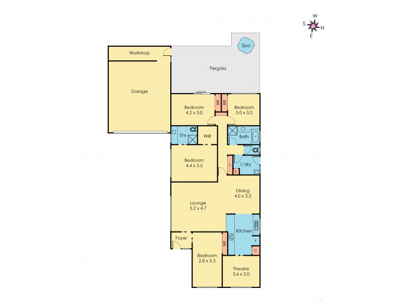 2 Tanunda Close, Narre Warren VIC 3805 Floorplan