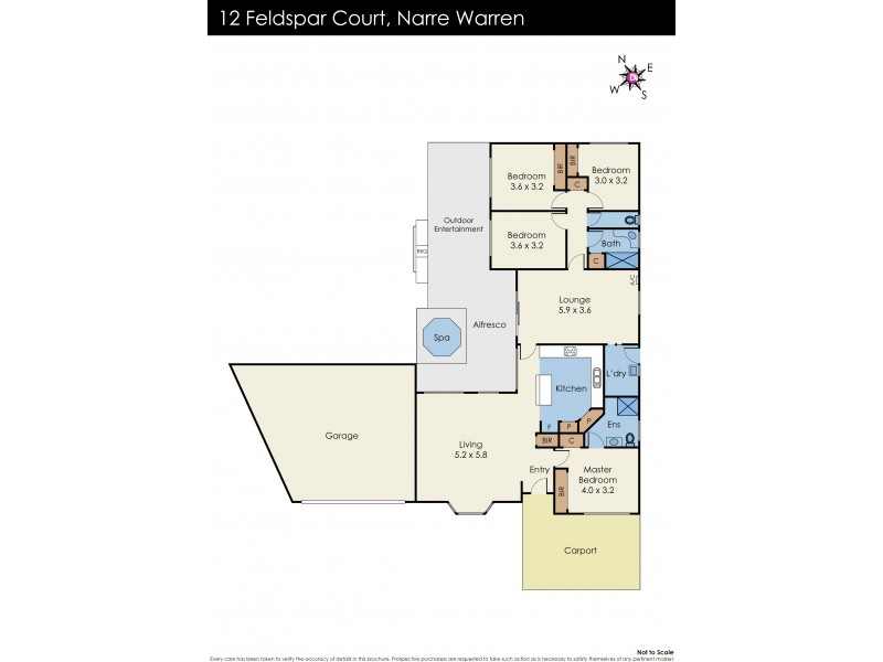 12 Feldspar Court, Narre Warren VIC 3805 Floorplan