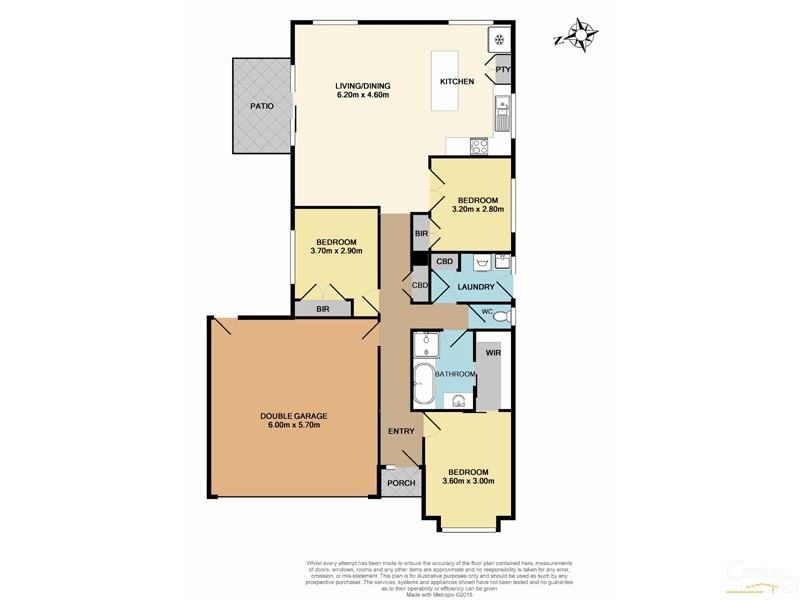 6 Boldrewood Place, Lynbrook VIC 3975 Floorplan
