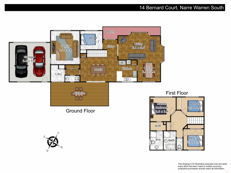 14 Bernard Court, Narre Warren South VIC 3805 Floorplan