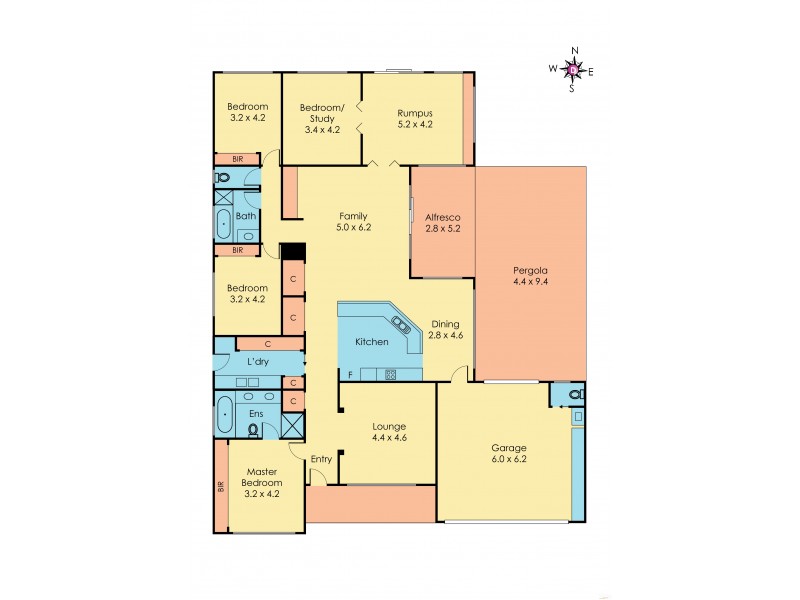 57 Tuileries Rise, Narre Warren South VIC 3805 Floorplan