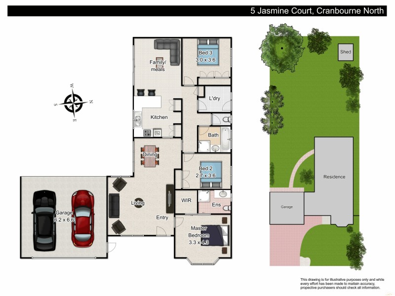 5 Jasmine Court, Cranbourne North VIC 3977 Floorplan