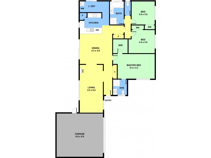 2/52 Genevieve Circuit, Cranbourne VIC 3977 Floorplan