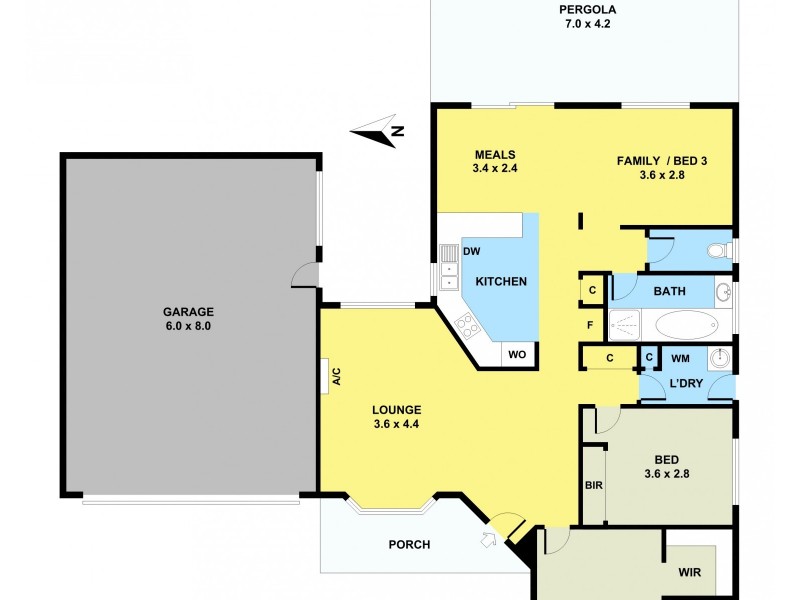 44 Amber Crescent, Narre Warren VIC 3805 Floorplan