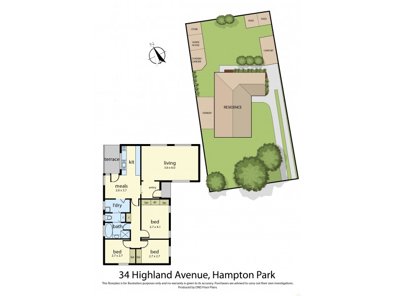 34 Highland Avenue, Hampton Park VIC 3976 Floorplan