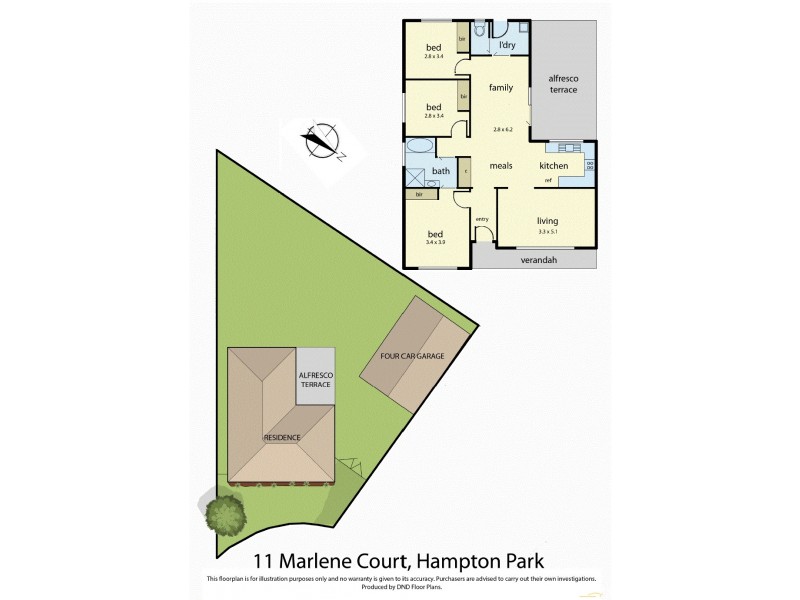 11 Marlene Court, Hampton Park VIC 3976 Floorplan