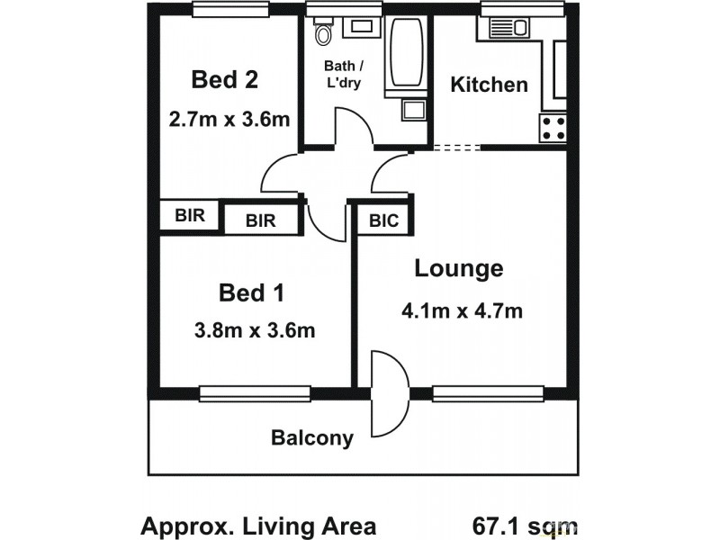 4/32 Birdwood Street, Frankston VIC 3199 Floorplan