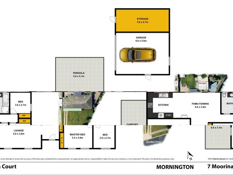 7 Moorina Court, Mornington VIC 3931 Floorplan