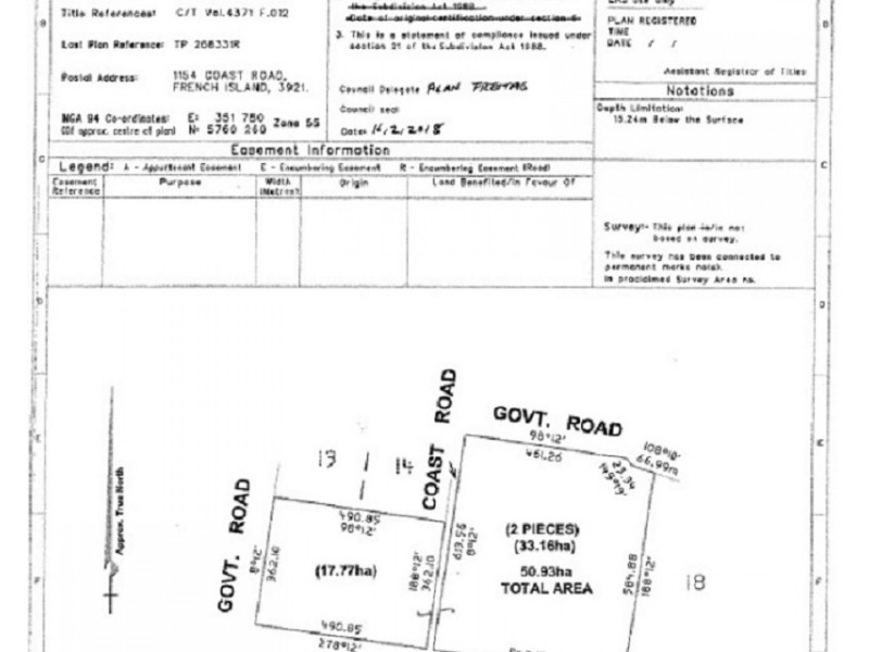 Restructure Lots 1, 2 & 6  Coast Road, French Island VIC 3921