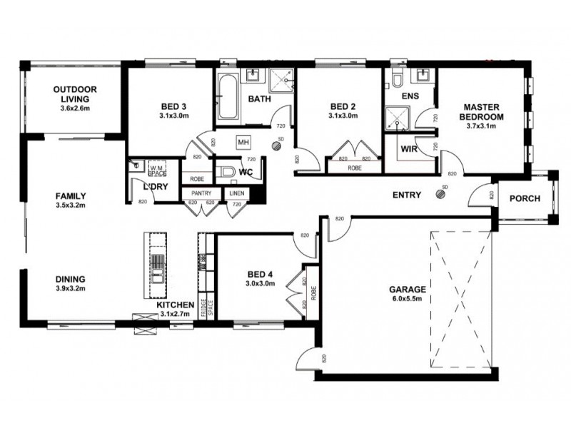 Lot 2621 Elverson Way, Wyndham Vale VIC 3024 Floorplan