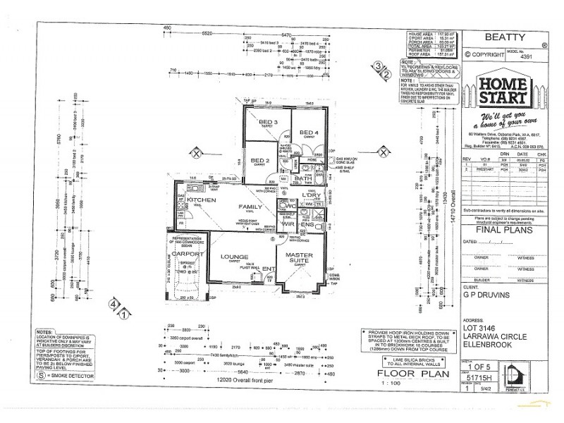 78  Larrawa Cir, Ellenbrook WA 6069 Floorplan
